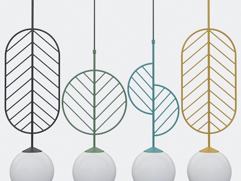  Lamps Lampatron 叶片系列灯具3d模型 