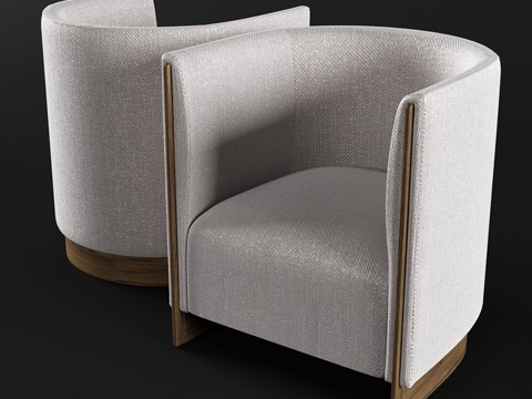  绿洲 Adeline 扶手椅3d模型 