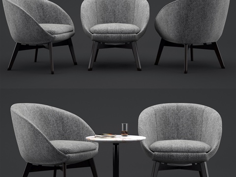  Minotti套装3d模型 