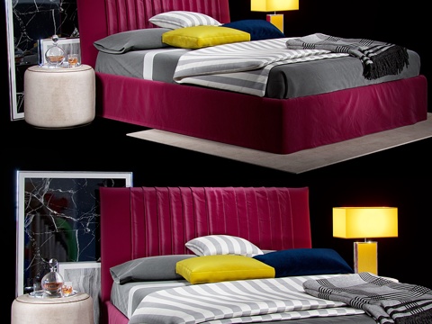  博尔赞莱蒂LBCM29大号雅致床具3d模型 