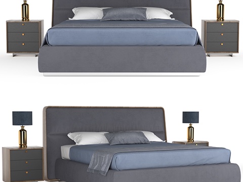  Porada床具3d模型 