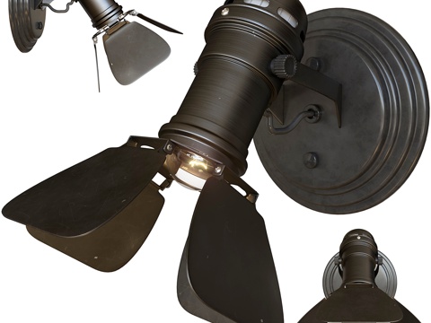  8-黑色吊灯3d模型 