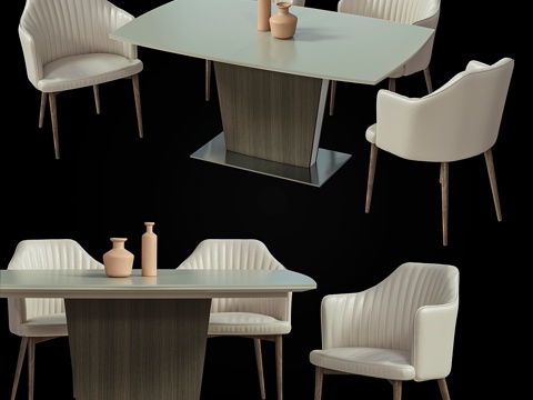  ITALGRUPPO餐桌组3d模型 