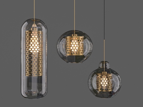  奇斯威克玻璃吊灯3d模型 