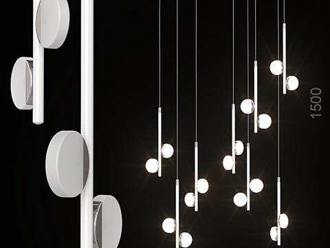  Eglo Olindra 吊灯3d模型 