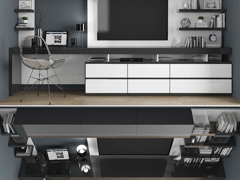  电视柜套装0103d模型 