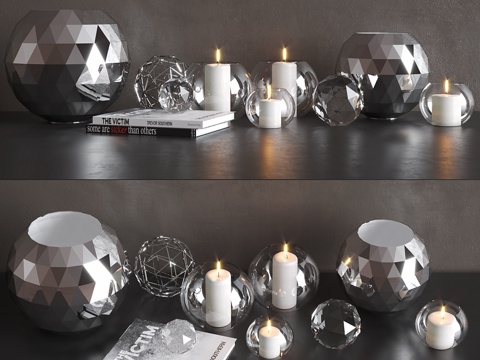  装饰套装3d模型 