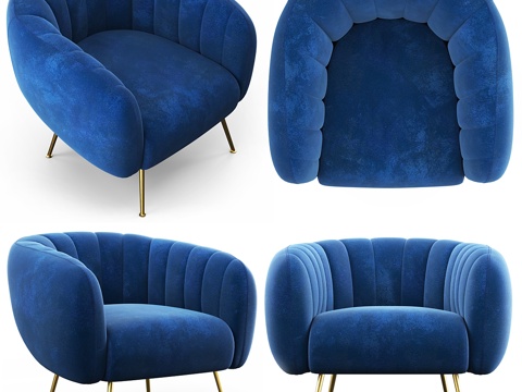  Cult Living Effie扶手椅3d模型 