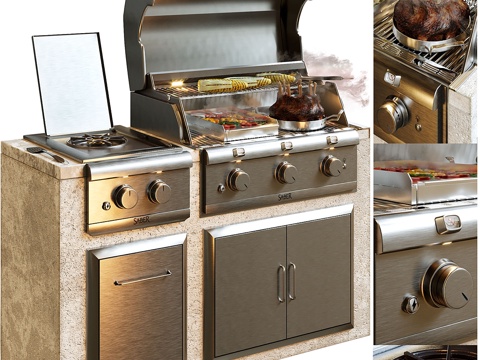  Saber烧烤架3d模型 