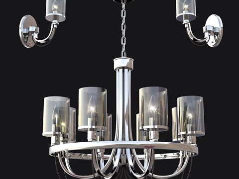  Arte Lamp Ombra 吊灯3d模型 