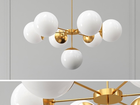  铜艺灯饰73d模型 