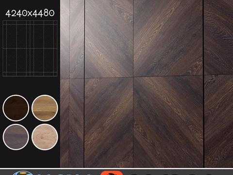  吸音装饰板4种，套装1143d模型 