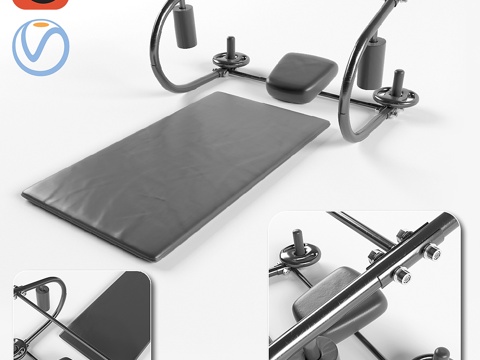  腹部训练器3d模型 