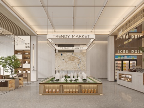  现代售楼处3d模型 