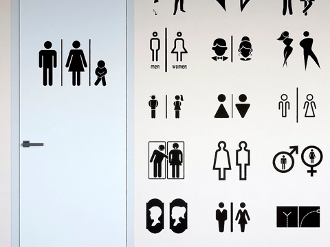  标识卫生间套装13d模型 