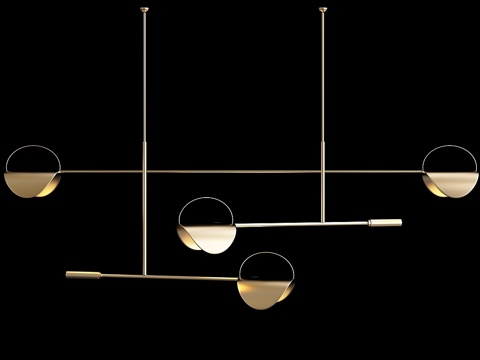  Bolia 叶片吊灯3d模型 