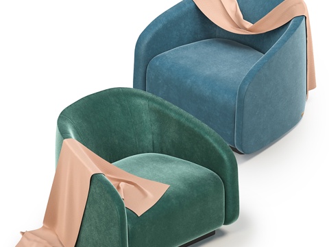  芬迪Fanny扶手椅3d模型 