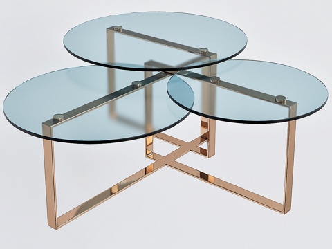  鸡尾酒桌3d模型 