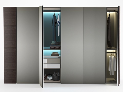  Poliform衣柜3d模型 