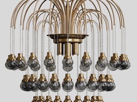  保罗·维尼尼水晶吊灯3d模型 