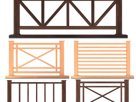  围栏套装013d模型 