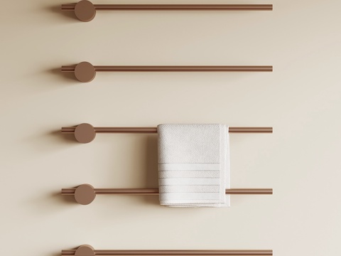 现代意式毛巾架su模型