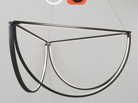  AlexAllen工作室和弦簇吊灯48盏3d模型 