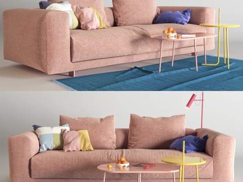  苔藓沙发COR（vray GGX材质）3d模型 