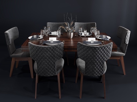  Bamax Slash餐桌套装3d模型 