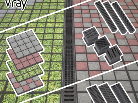  生态停车场3d模型 