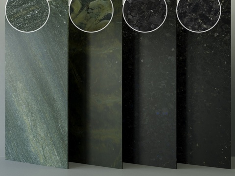  花岗岩板套装1753d模型 