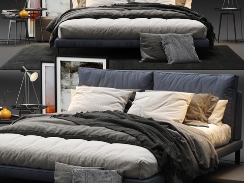  Alivar Lady B 床3d模型 