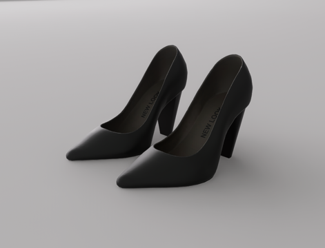  高跟鞋su模型 