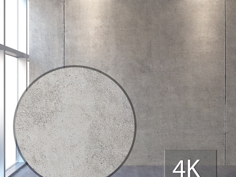  混凝土墙 4573d模型 