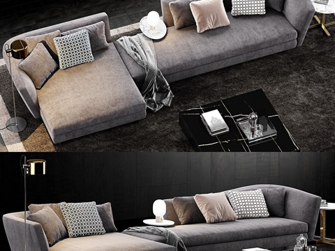  Minotti Seymour沙发23d模型 