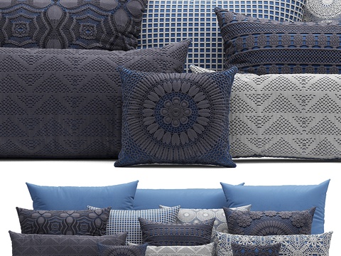  Gianfranco靠垫3d模型 