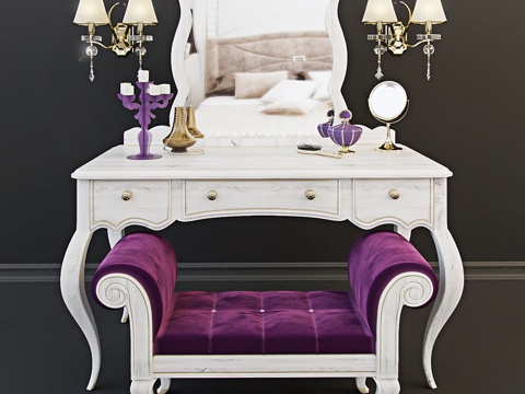  装饰性化妆台3d模型 