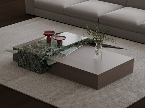 意式茶几免费su模型