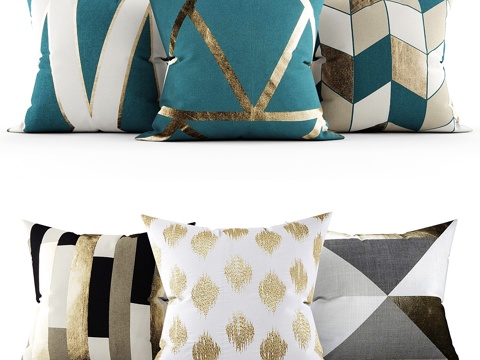  装饰抱枕3d模型 