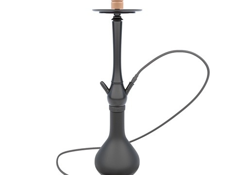  黑色水烟壶3d模型3d模型 