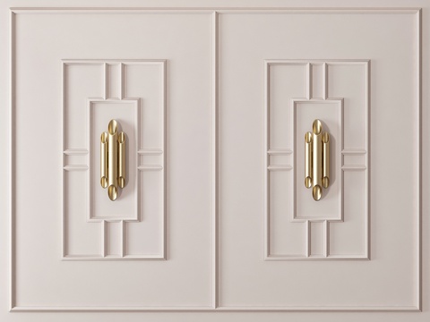  墙面装饰线条3d模型 