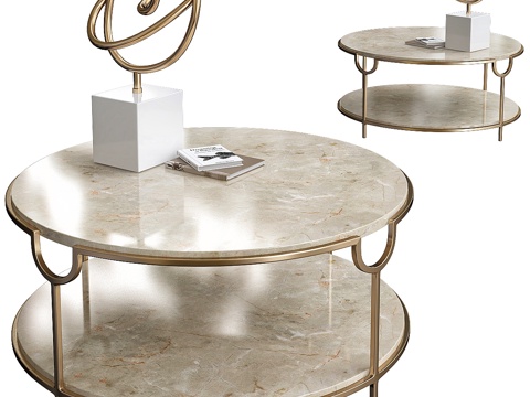  Chaz 阶梯式咖啡桌3d模型 