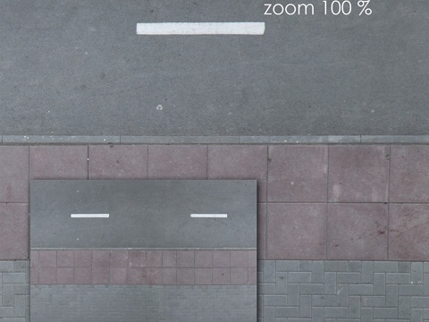  带人行道的沥青路面673d模型 