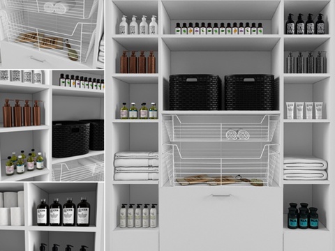  浴室壁橱3d模型 