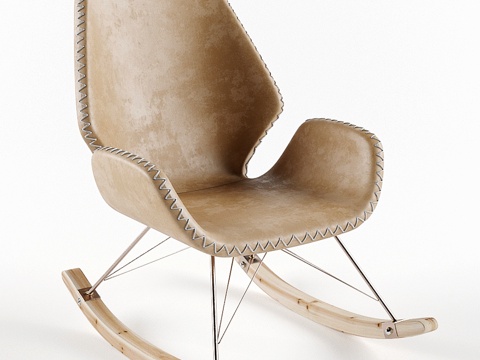  Kare 摇椅 佛罗里达棕3d模型 