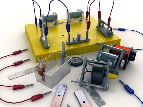  实验室套装 电力3d模型 
