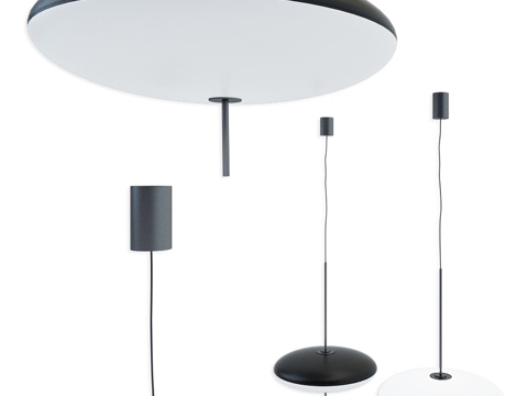  吉诺·萨尔法蒂2065号黑色吊灯3d模型 