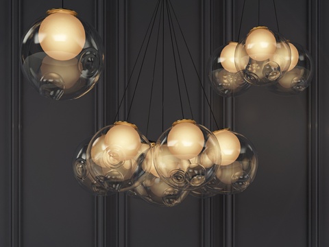  Bocci 吊灯套装3d模型 