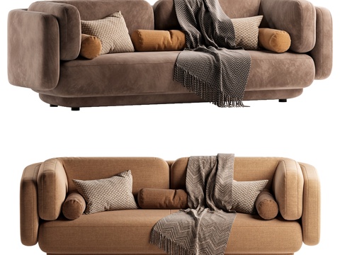  双人沙发3d模型 