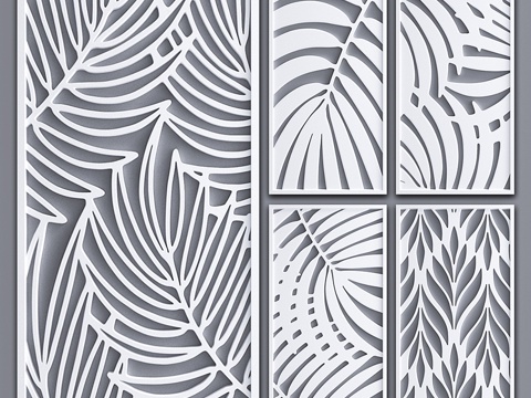  装饰隔断3d模型 